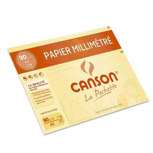 Pochette de papier millimétré - Bistre - A4