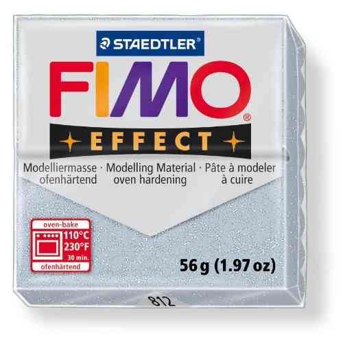 Pâte à modeler "Fimo Effect" - Argent pailleté