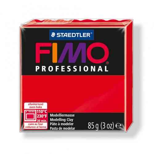 Pâte à modeler "Fimo Professional" - Rouge pur