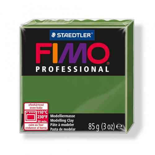 Pâte à modeler "Fimo Professional" - Vert feuille