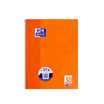 Cahier à spirales A4+, Uni, 160 pages - Orange