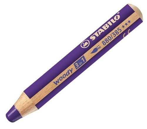 Crayon de couleur "Woody 3 en 1" - Violet