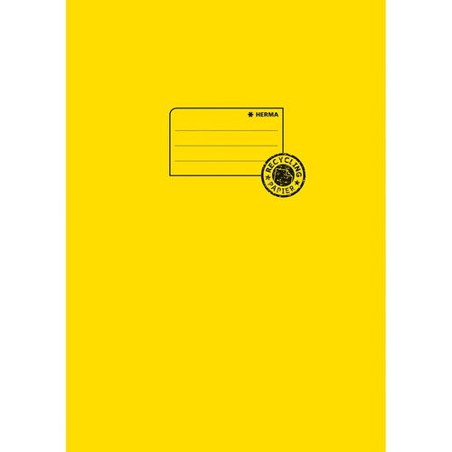Protège-cahier, A4, en papier, jaune