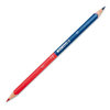 Crayon de couleur TWIN, triangulaire, bleu / rouge