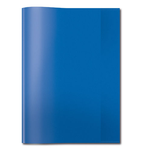 Protège-cahier, format A4, en PP, bleu transparent