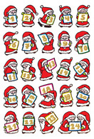 Sticker de Noel DECOR "calendrier de l'avent"