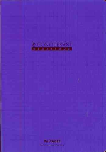 Cahier 17x22 - 48 pages - Séyès - Polypro violet
