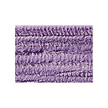 Fil métallique chenille (cure-pipe) - 8mm - Violet
