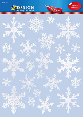 Stickers de fenêtre pour Noël "Flocons de neige"