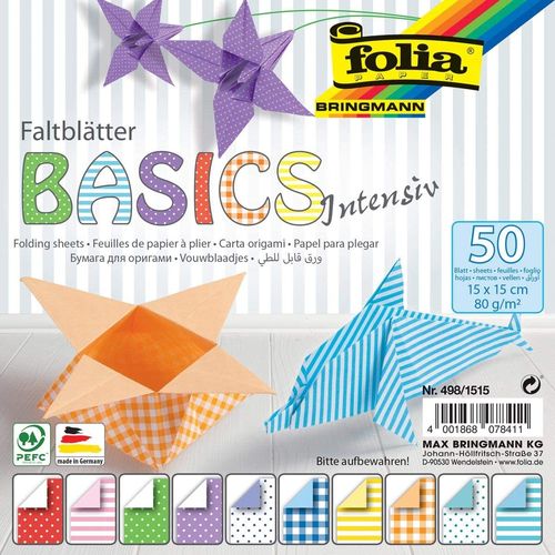 Papiers pour origami "Basic Intensiv"