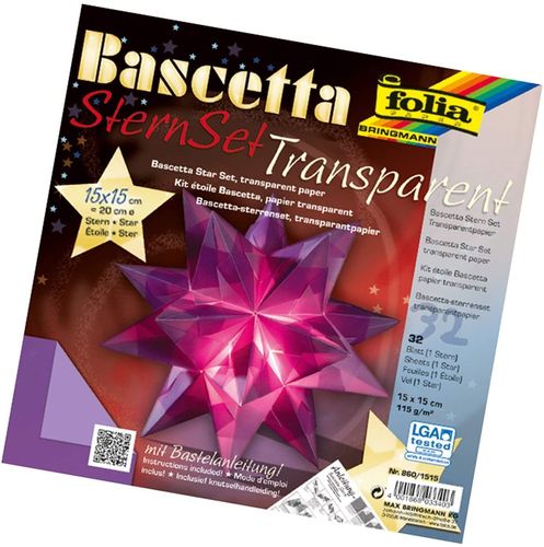 Papiers pour origami "Bascetta" - 15 x 15 cm - Violet