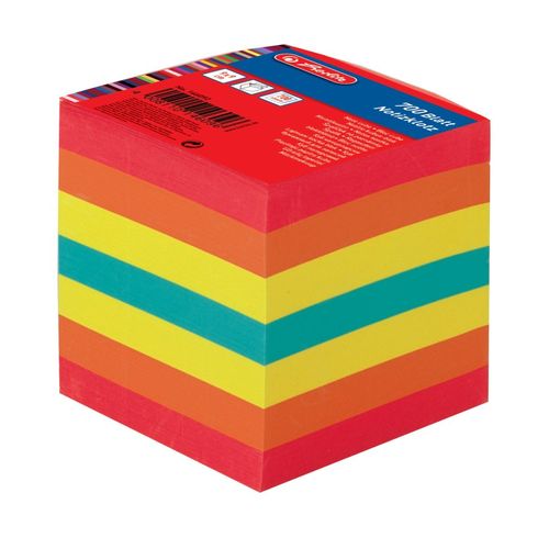 Bloc-notes cube, 90 x 90 mm, 80 g/m2 - Coloré