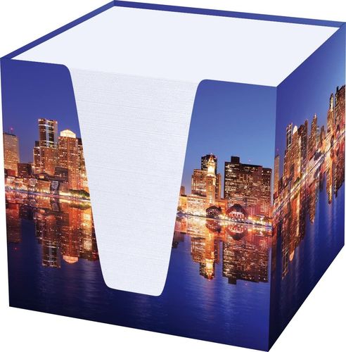 Bloc cube "Skyline", carton rigide, garni