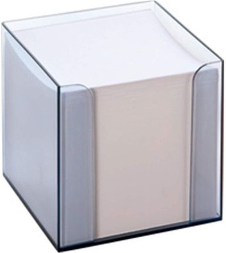 Bloc cube avec boîtier, plastique - Transparent fumé