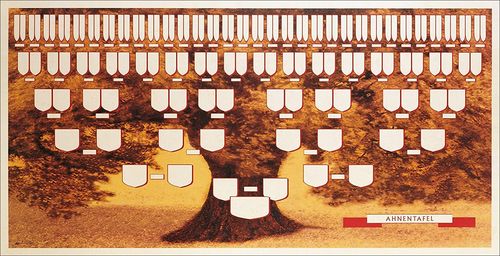 Arbre généalogique "Arbre marron", 100 x 50 mm