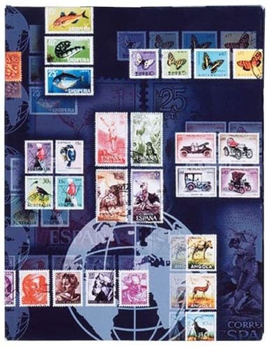 Album pour timbres postaux, format A5, 16 pages