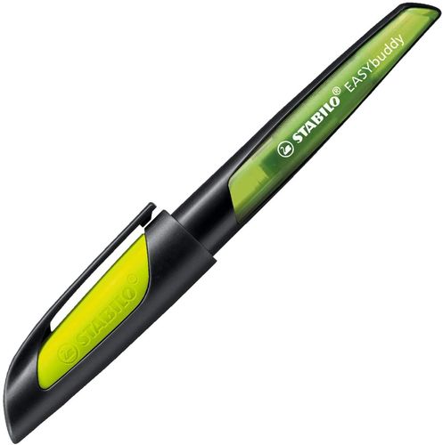Stylo plume EASYbuddy L, gaucher, noir/citron vert