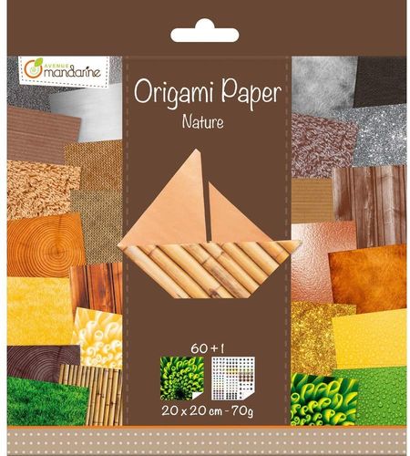 Feuille à plier Origami paper - Nature