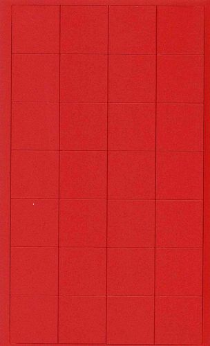 Symbole magnétique "carré" - 20 x 20 mm - Rouge