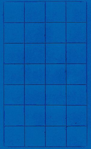Symbole magnétique "carré" - 20 x 20 mm - Bleu