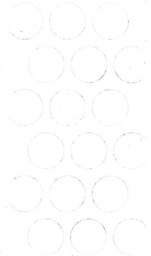 Symbole magnétique "cercle" - 20 mm - Blanc