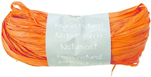Raphia naturel - Orange