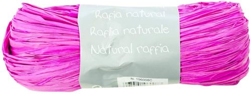 Raphia naturel - Rose Opéra