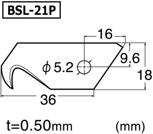 Lames de rechange pour cutter BSL 21P, largeur : 18 mm