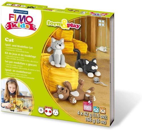 Fimo kids Kit de modelage Form & Play "Cat"
