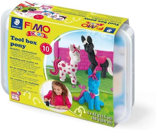 Fimo kids Kit de modelage Tool box "Pony"