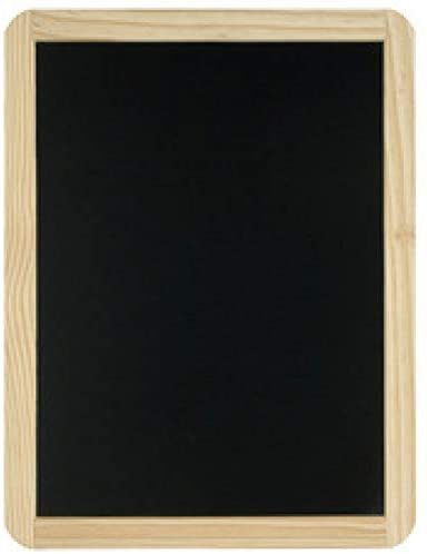 Ardoise en bois, uni, (l)400 x (H)600 mm - Noir