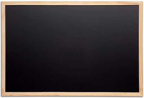 Tableau avec cadre en bois, (L)600 x (H)400 mm - Noir