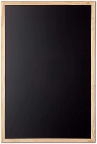 Tableau avec cadre en bois, (L)800 x (H)600 mm - Noir