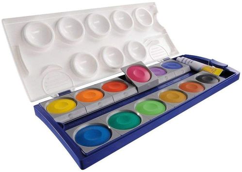 Boîte de peinture standard d'école K12 - 12 couleurs