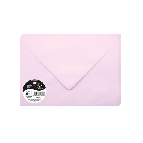 Enveloppes "Pollen" - C5 - Rose dragée