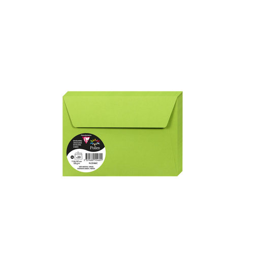 Enveloppes "Pollen" - C6 - Vert menthe