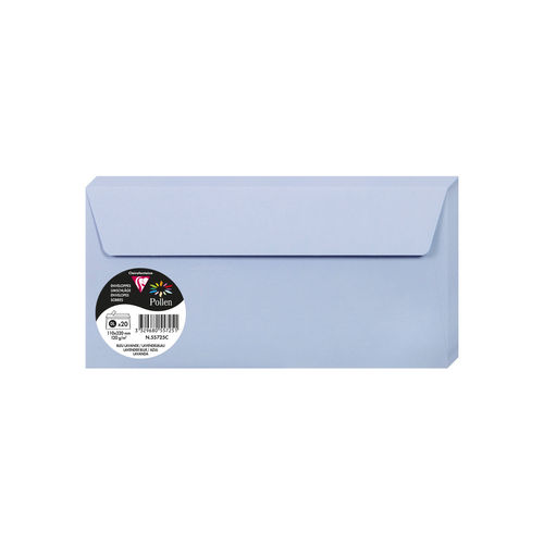 Enveloppes "Pollen" - DL - Bleu lavande