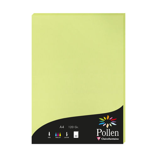 Papier "Pollen" A4 - 120 g./m² - Vert bourgeon