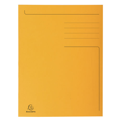 Chemise imprimée "Foldyne 300" 3 rabats - Folio - Orange
