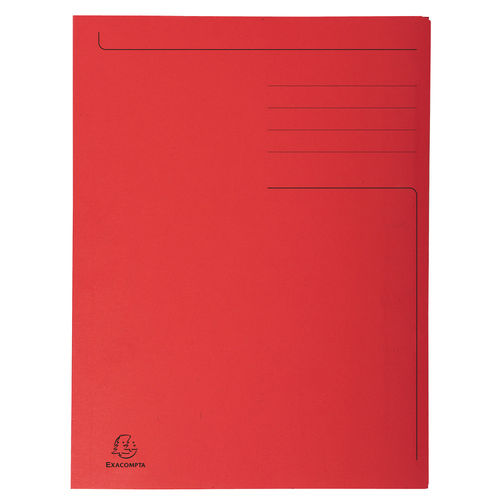 Chemise imprimée "Foldyne 300" 3 rabats - Folio - Rouge