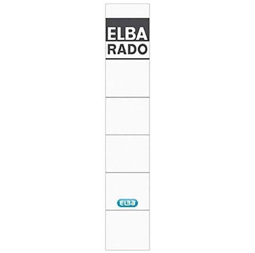 Etiquette pour dos de classeur "Elba Rado" - Blanc