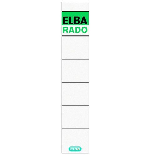 Etiquette pour dos de classeur "Elba Rado" - Blanc
