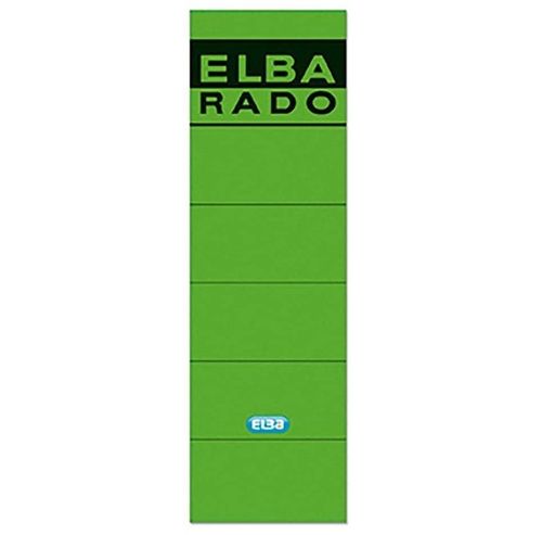 Etiquette pour dos de classeur "Elba Rado" - Vert