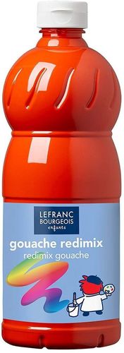 Gouache liquide "Redimix" - 1 L. - Rouge vermillon