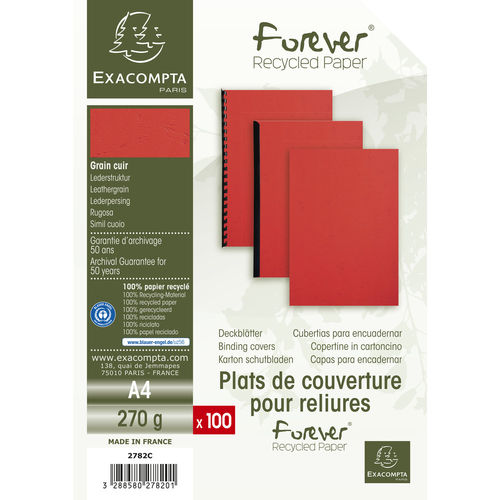 Couverture de reliure "Evercover" - A4 - Rouge