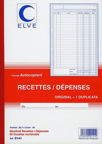Manifold "Recettes / Dépenses" - A4 - Dupli