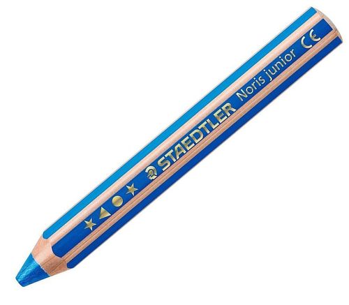 Crayon de couleur hexagonal "Noris junior" - Bleu