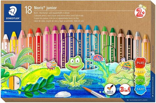 Crayons de couleur hexagonaux "Noris junior" - Etui de 18