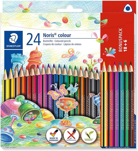 Crayons de couleur "Noris colour" - Etui promo 18 + 6