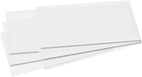 Découpes de papier transparent - 155 x 370 mm - Blanc